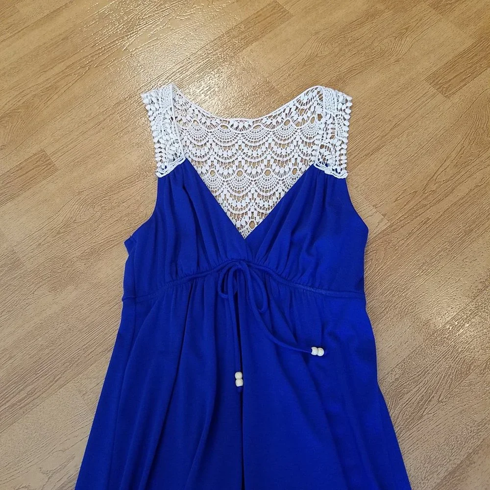 Maurices Navy Crochet Back Sundress - Picture 2 of 13